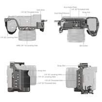 SMALLRIG HawkLock Kit cage à dégagement rapide avec poignée en silicone pour Sony Alpha 7C II / 7CR 5198