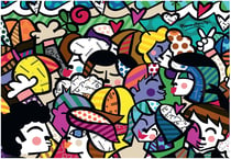 Puzzle 1500 pièces - Romero Britto - Looking into the future - Bluebird Puzzle
