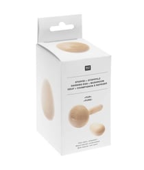 Kit oeuf à repriser et champignon à repriser en bois - Rico Design Marron
