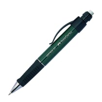 Porte-mine Faber-Castell Grip Plus 1307 - Diamètre 0,7 mm - Vert métal - Lot de 5