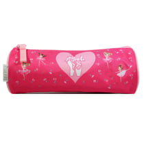 Trousse scolaire ronde Phileas Danseuses Rose - BAGTROTTER