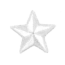 Ecusson thermocollant étoile blanc 2.5cm