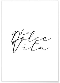 Affiche Dolce Vita | A3 : 29,7x42cm