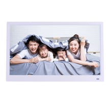 Cadre Numérique 15 Pouces Photo Format 16:9 Lecteur Vidéo Blanc YONIS