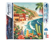 Diamond Painting Broderie Diamant Figured’Art 40x50cm toile entière roulée avec diamants carrés - Surf côtier