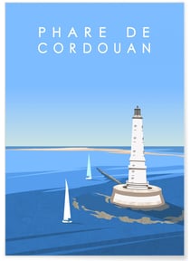 Affiche Phare de Cordouan | A3 : 29,7x42cm
