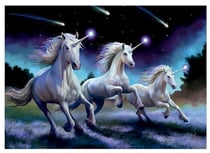 Puzzle licornes dans la nuit etoilee 1000 pieces - anne stokes, fantastique - educa - 19919