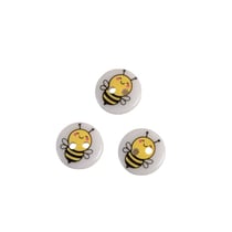 Lot de 3 boutons 2 trous enfant abeille