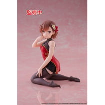 A Certain Scientific Railgun - Statuette Desktop Cute Figure Mikoto Misaka Chinese Dress Ver. 13 cm - Taito Prize