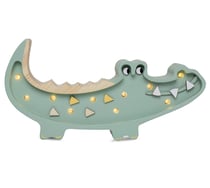 Petite Lampe Veilleuse Crocodile Kaki pastel - Little Lights