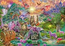 Puzzle 1000 pièces - Le Pays du Dragon Enchanté - Schmidt Spiele