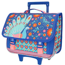 Cartable à roulettes Paon Violet 41 CM - Trolley