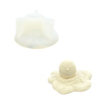 Moule en silicone 7,4cm x 7,6cm x 4cm - Bonhomme de neige qui fond