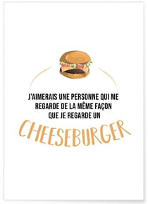 Affiche 'J'aimerais une personne...' | A3 : 29,7x42cm