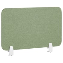 Séparateur Cloison Acoustique de Bureau et Table Vert en Polyester et Matière Synthétique 80 x 40 cm Idéal pour le Open Space