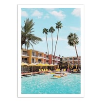 Affiche 30x40 cm - Palm Springs hotel - Gal Design