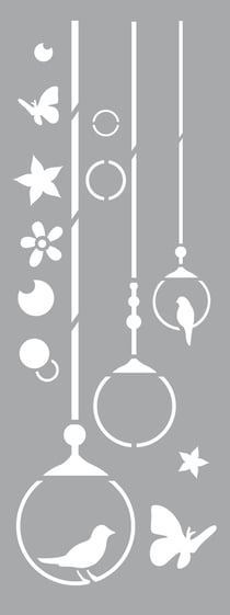 Pochoir 15 x 40 cm Liberty