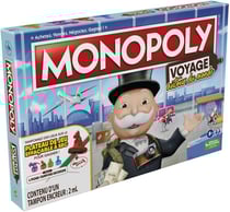 Monopoly voyage autour du monde - hasbro - f4007 - jeu de societe classique, argent
