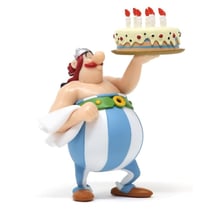 Astérix - Figurine Obélix Joyeux Anniversaire 8,5 cm - Plastoy