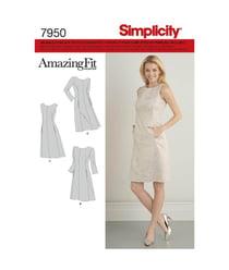 Patron Simplicity 8258 Robe femme taille n°(48, 50, 52, 54, 56)