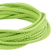 Bobine 50m Cordon damier polyester 5mm vert pale