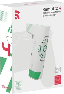 Remotto Battery Edition FC24 - Chargeur de Manette PS4 sans Fil - Batterie Portable pour DualShock
