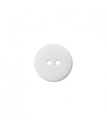 Carte de 2 boutons Polyester Rond 2 trous 23mm - Prym - certifié Oeko-Tex Blanc