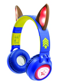 Casque lumineux pliable Bluetooth et filaire Chase de La Pat' Patroulle avec limitation du volume