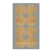 4 feuilles d'autocollants L cercles dorés