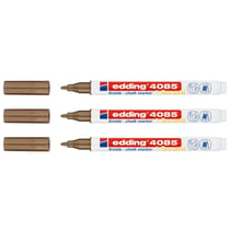 Lot de 3 marqueurs craie liquide EDDING 4085 - Pointe ronde 1-2 mm - Cuivre