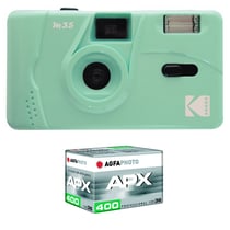 KODAK M35 - Appareil Photo Rechargeable 35mm, Objectif Grand Angle Fixe, Viseur optique , Flash Intégré, Pile AAA