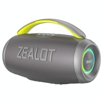 Enceinte Bluetooth Puissante 50W Portable RGB Pour Extérieur Longue Autonomie Gris YONIS