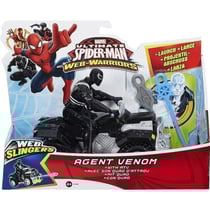 Agent venom avec son quad d'attaque - spiderman web slingers - hasbro - b1466