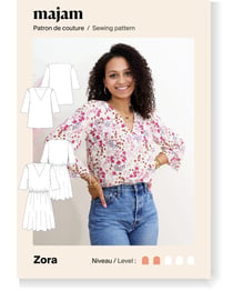 Patron couture Blouse/ Robe - Zora