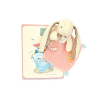 Doudou Hochet Lapin Ciboulette - Compagnon de Jeu pour Bébé
