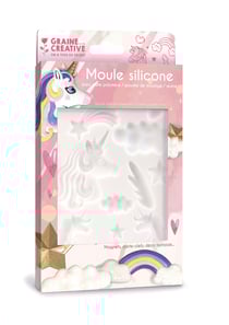 Moule en silicone 20x13 cm Licorne