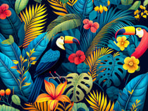 Kit diamond painting Papier peint tropical 30 x 40 cm