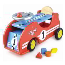 Porteur voiture de course en bois - vilac - 1020 - jouet 1er age