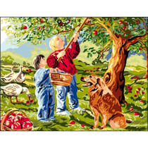 Princesse - Canevas antique La cueillette 50x65cm