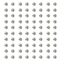 80 perles rondes autocollantes argentées - Artemio