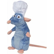 Peluche rat remy chef de cuisine 80 cm - ratatouille - nicotoy - grand doudou licence disney xl