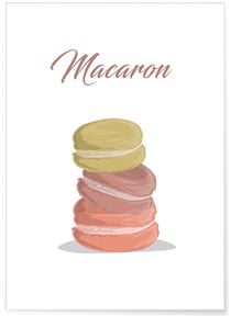 Affiche Macaron | A3 : 29,7x42cm