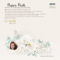 6 papiers scrapbooking 30.5 x 30.5 cm LemonCraft SENTIMENTAL