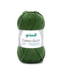 Fil à tricoter COTTON QUICK UNI - Gründl - PPSC - certifié Oeko-Tex 166 Vert
