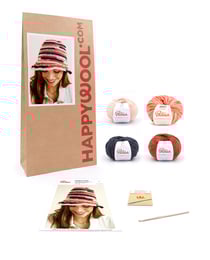 Kit Crochet Chapeau Ivany PEAU TU