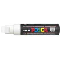 Lot de 5 marqueurs peinture pointe rectangulaire extra-large - POSCA - Blanc - PC17K