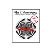 Tampon transparent CREALIES Bits & Pieces n°104 rayons de soleil droit