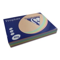 Ramette de papier - A3 - Couleurs pastels - 80g - Impression - 500 feuilles - Clairefontaine Trophée
