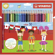 STABILO Crayons de couleur color, hexagonal, étui en carton de 30