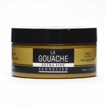 Gouache - Extra-fine - Ocre jaune - 252 - Sennelier - Pot de 100ml - Beaux-arts